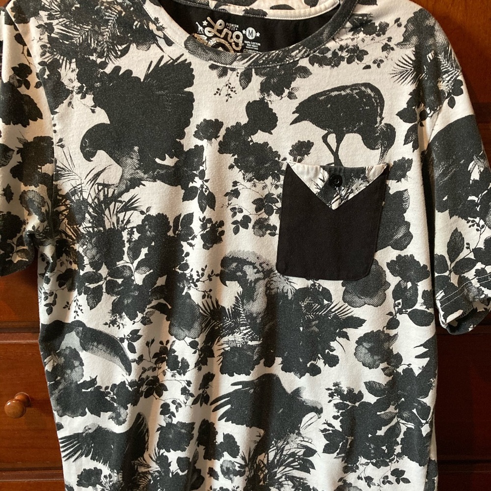 B&W bird shirt